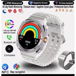 Smart Watch ultra  silver NFC
